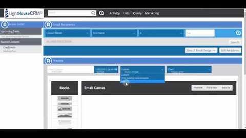 Lighthouse CRM Send Test Email for Marketing Campaign