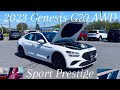 2023 Genesis G70 all wheel drive sport Prestige! Red leather interior w/ sunroof &amp; tons of features!