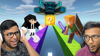 My Brother Took My Warden In Lucky Block PVP Challenge Minecraft