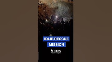 Emergency teams rescue girl trapped in a dry well in Idlib