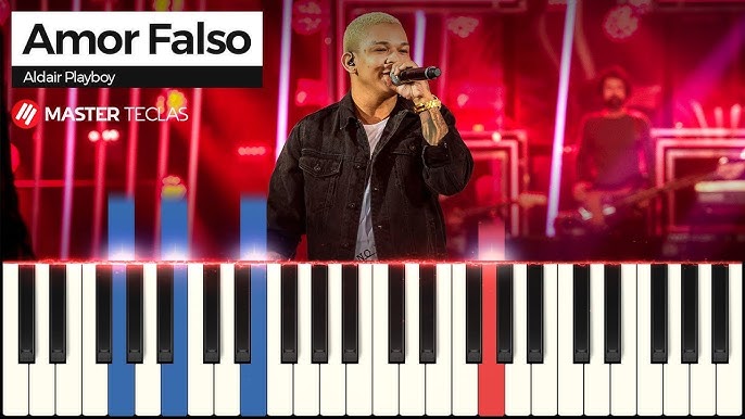 MC Bruninho - Jogo do Amor - Piano tutorial - MASTER TECLAS 