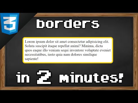 Video: Hvordan tilpasser du en kantlinje i CSS?