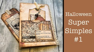 Halloween Super Simples #1 QUICK Flip Through, Halloween Junk Journaling Tutorial