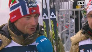 VM Men&#39;s 4x10 Km Holmenkollen 2011 - Petter Northug INTERVIEW