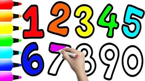 Learn Numbers with Dotted Lines | Paint & Trace 1 to 10 for Kids #kidslearning #colors #numbers 