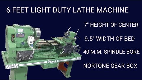 6 Feet Light Duty lathe machine | PLANET LATHE | Yogi Machine Tools Rajkot