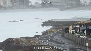 A Coruña, Espuma en la bahía de Riazor vista desde SAn Roque- viernes, 22 de mayo de 2026