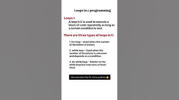 Part 1 : Loops in C made simple! 🔄 Learn how to repeat code efficiently.#cprogramming