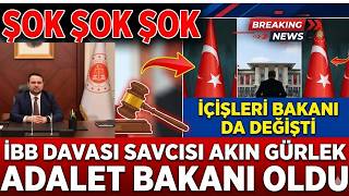İbb Davasinin Başsavcisi Adalet Bakani Oldu