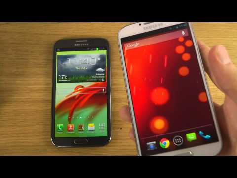Samsung Galaxy S4 Android 4.3 vs. Samsung Galaxy Note 2 - Review
