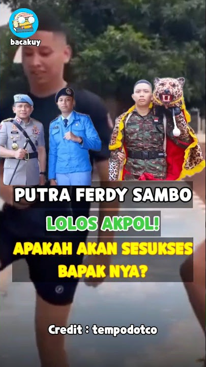 Putra Ferdy Sambo Masuk Akpol Untuk Meneruskan Ayah Nya Di Kepolisian. #shorts