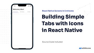 #40 Building Simple Tabs with Icons in React Native