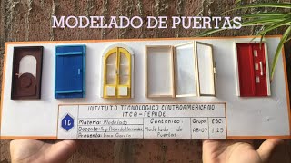 HACIENDO PUERTAS PARA MAQUETAS  MODELADO