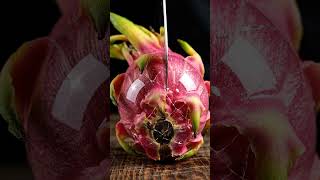 Crack it 💎🐉 Glass dragon fruit ASMR 🤤 Did it fix? 👀 #asmr #satisfying #shorts #fyp #slicing #shorts
