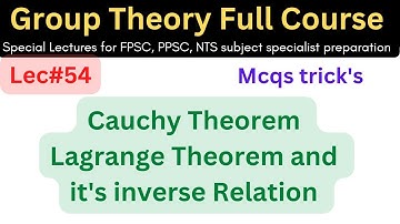 lec#54 Cauchy theorem questions examples #mathematics #lectures #ppsc #maths #fpsc #group #theory