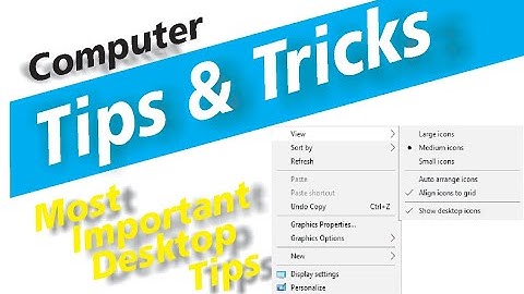 Most important Computer Tricks Every Computer User Must Know