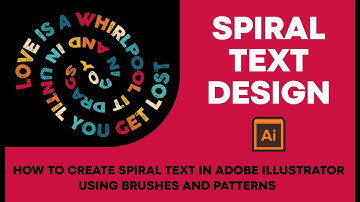 How to Create Spiral Text in Illustrator | Tutorial English (2022)