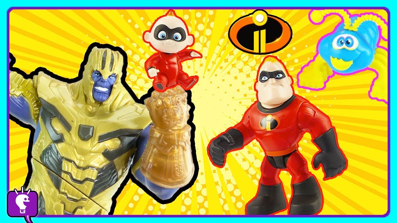 surprises ideas for boyfriend Incredibles and Thanos PLAY The Cootie Game by HobbyKidsTV