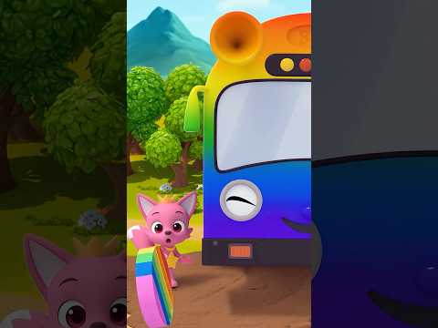 Pop! Rainbow Pop It Bus Wheel Fell Off! 🌈 🚌 🛞 #shorts