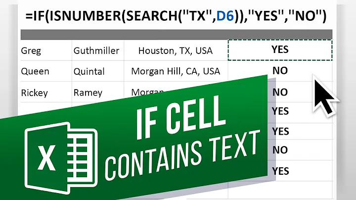 How to Check If Cell Contains Specific Text in Excel | Adding the ISNUMBER Function