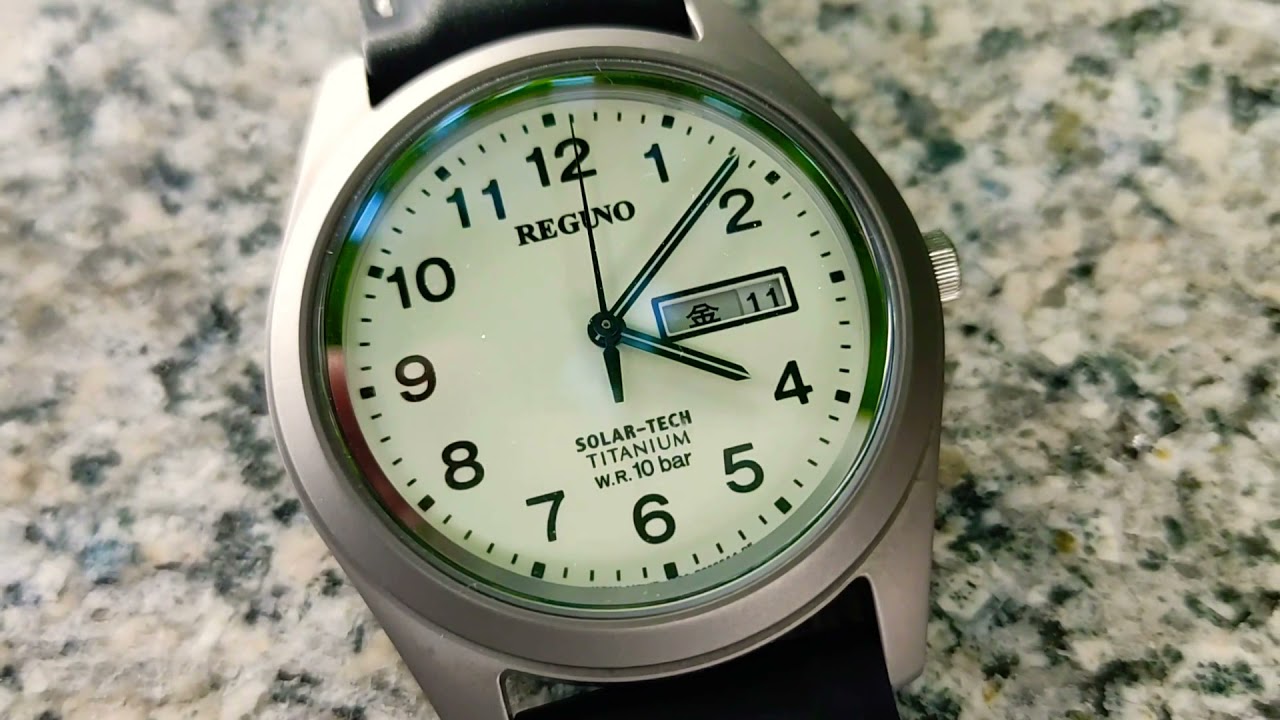 Reguno Solar-tech titanium w.r. 10 bar watch シチズン レグノ ...