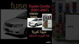 تويوتاكورولا علبه الفيوزات الداخلية - Toyota corolla(2001-2007) interior fuse box