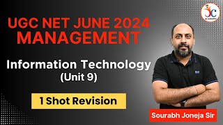 UGC NET Management June 2024 | Information Technology (Unit 9) | 1 Shot Revision | By Sourabh Joneja
