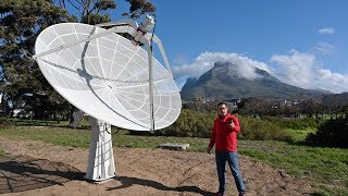 SPIDER 300A advanced radio telescope installed in South African Astronomical Observatory headquarter