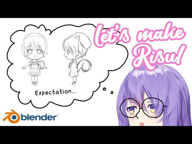 【Blender】Let's make Risu!【Moona】のサムネイル