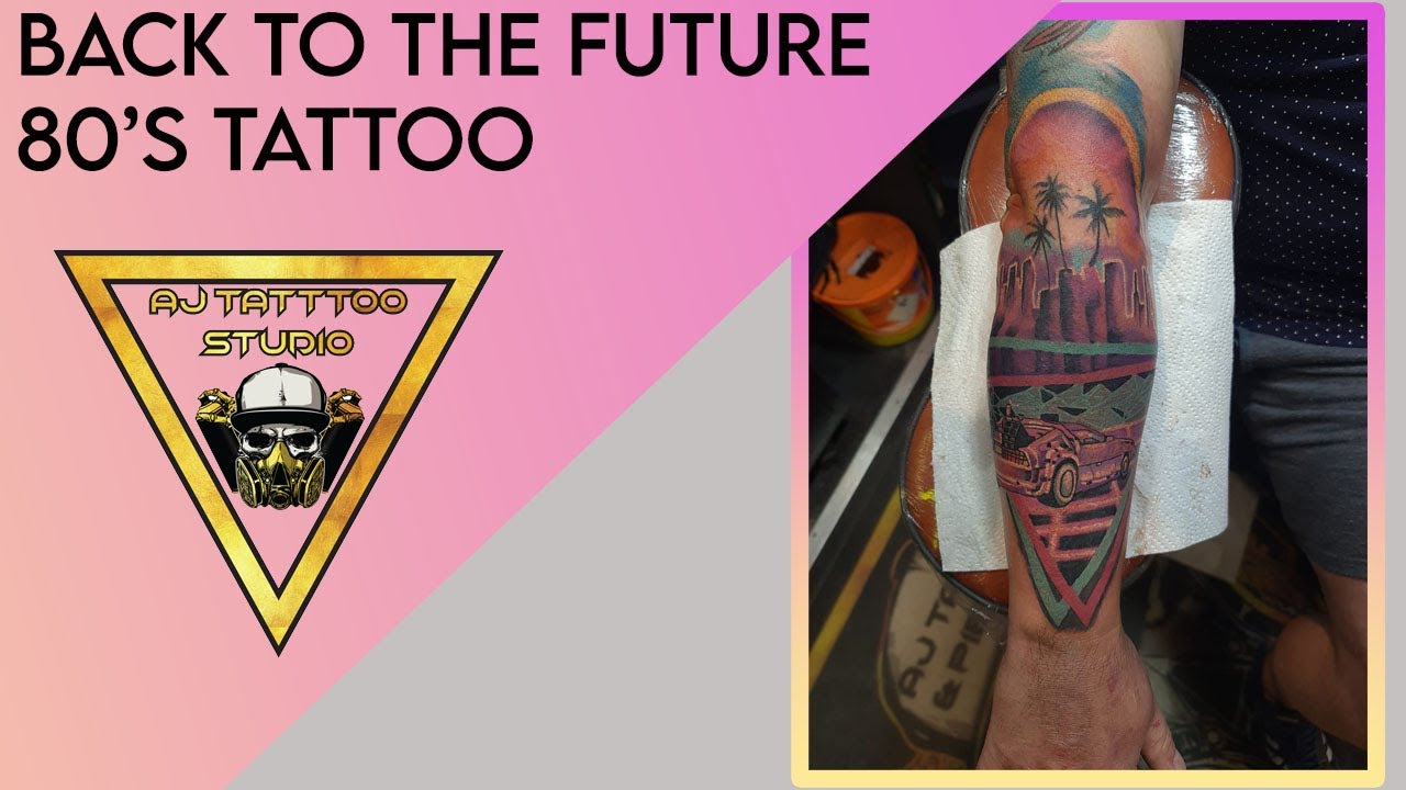 Saz Tattoo Studio  Back to the Future Delorean tattoo with watercolour  effect by Hazel  Facebook
