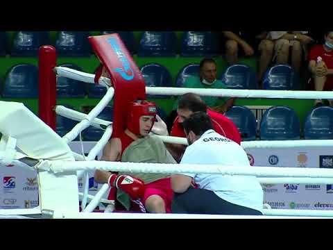 06-07-2021 BOXING (70kg) GIORGI NATROSHVILI ევროპის ასაკობრივ ჩემპიონატზე ბრძოლა ფინელის წინააღმდეგ.