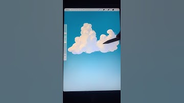 How to Paint Happy Little Clouds ☺️ #art #arttutorial #digitalart #digitalpainting #howtodraw