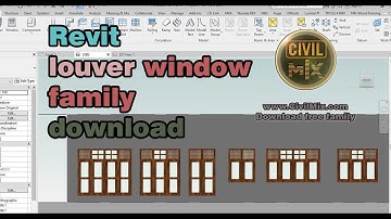 Revit louver window family download