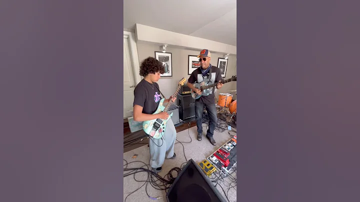 Running through my new song ‘PRETEND YOU REMEMBER ME’ with my son Roman Morello.