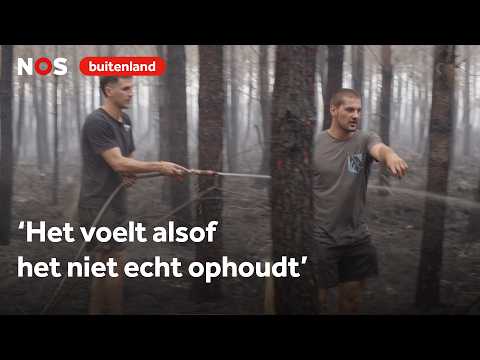 Lokale rugbyers helpen Franse brandweer met blussen
