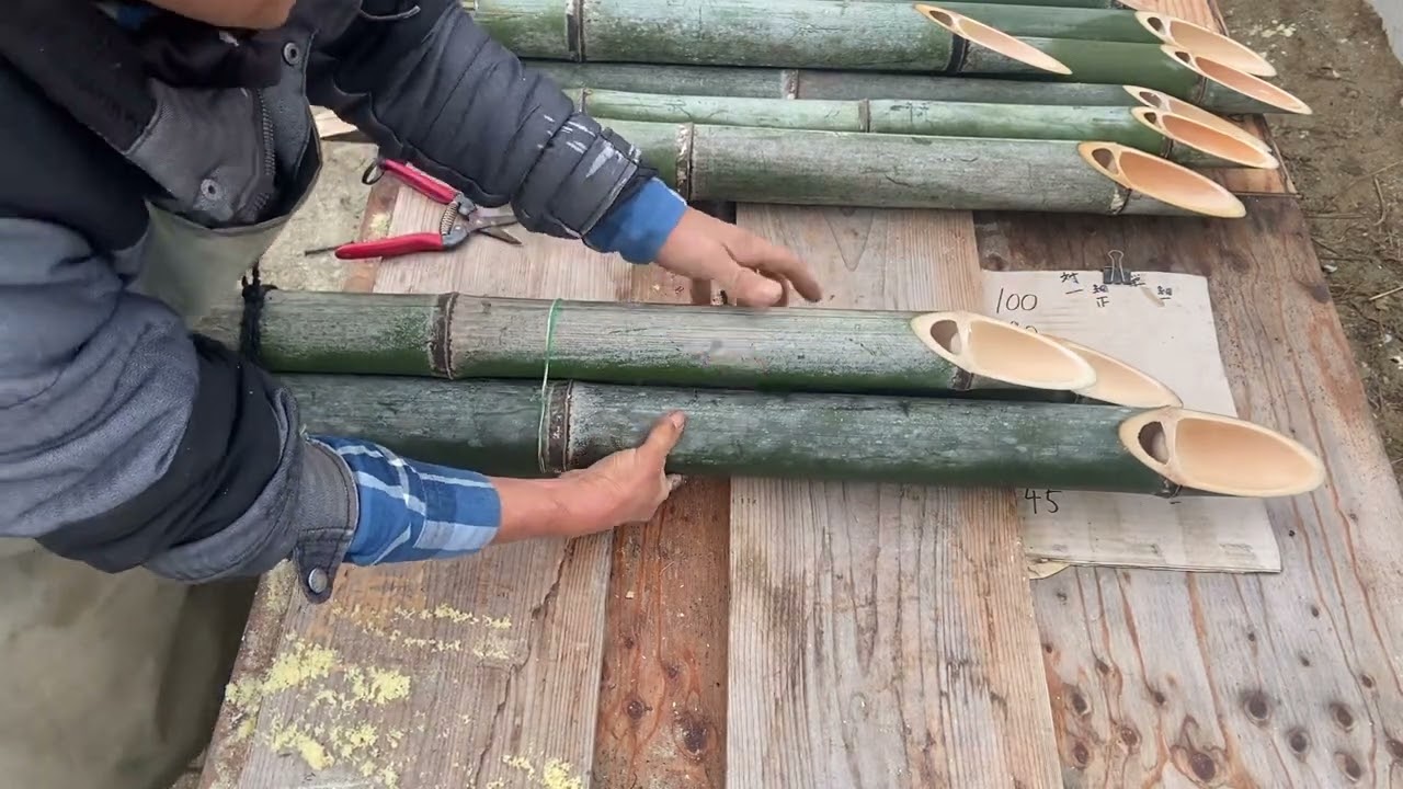 【門松の作り方】ナチュラルA門松づくりその3 竹の縛り方