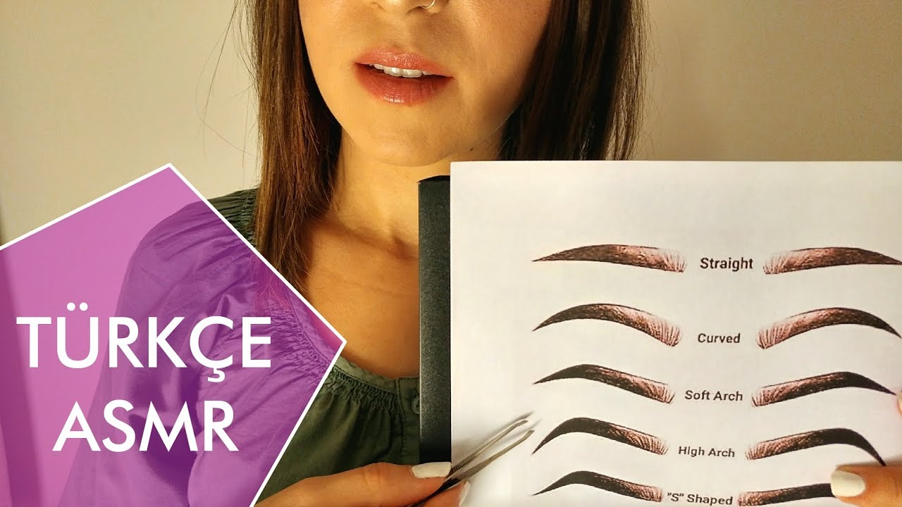 TÜRKÇE ASMR ⚜️ Kaşlarını Şekillendiriyorum Roleplay ⚜️ (Eyebrow Shaping Salon RP)