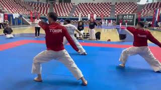 Türk Erkek Takım Kata Antrenmanından.2025-Ağrı.türk Karate Tv Sensei Hakan Alpay Yapımıdır.