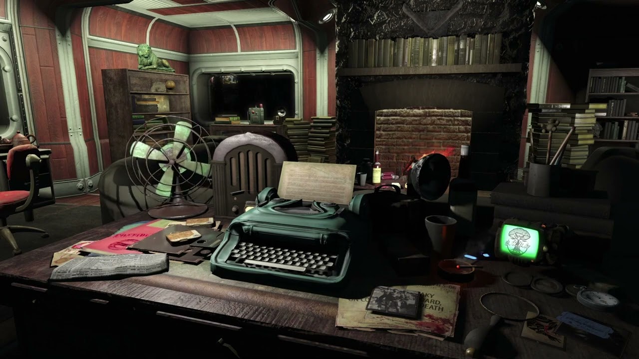 Old World Radio Relaxation: 10 Hours of Piano and Pre-War Music in the Vault 5 Library / Deep Sleep