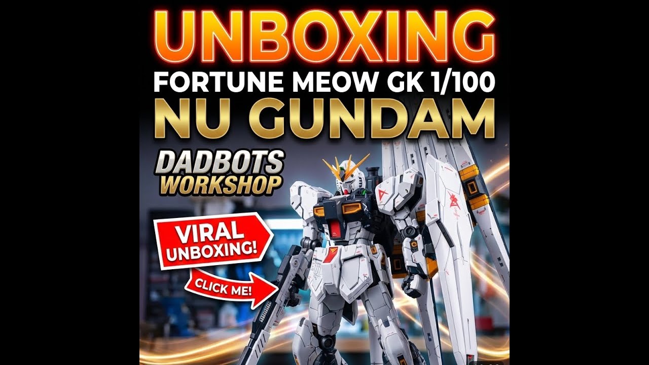 Is This Third-Party Kit Actually Good? Unboxing Fortune Meow GK Nu Gundam 1/100 scale 