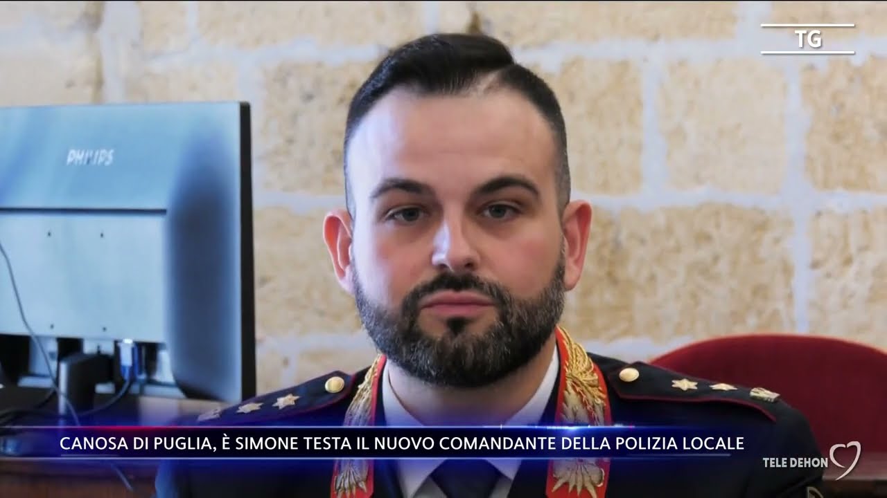 Canosa di Puglia, è Simone Testa il nuovo Comandante della Polizia Locale
