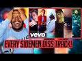 Reaction To ALL SIDEMEN DISS TRACKS IN ORDER!
