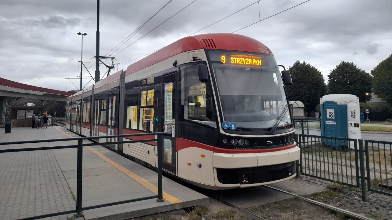 ZTM Gdańsk/GAiT - Pesa 128NG Jazz Duo #1074 - linia 9 (cz.2)
