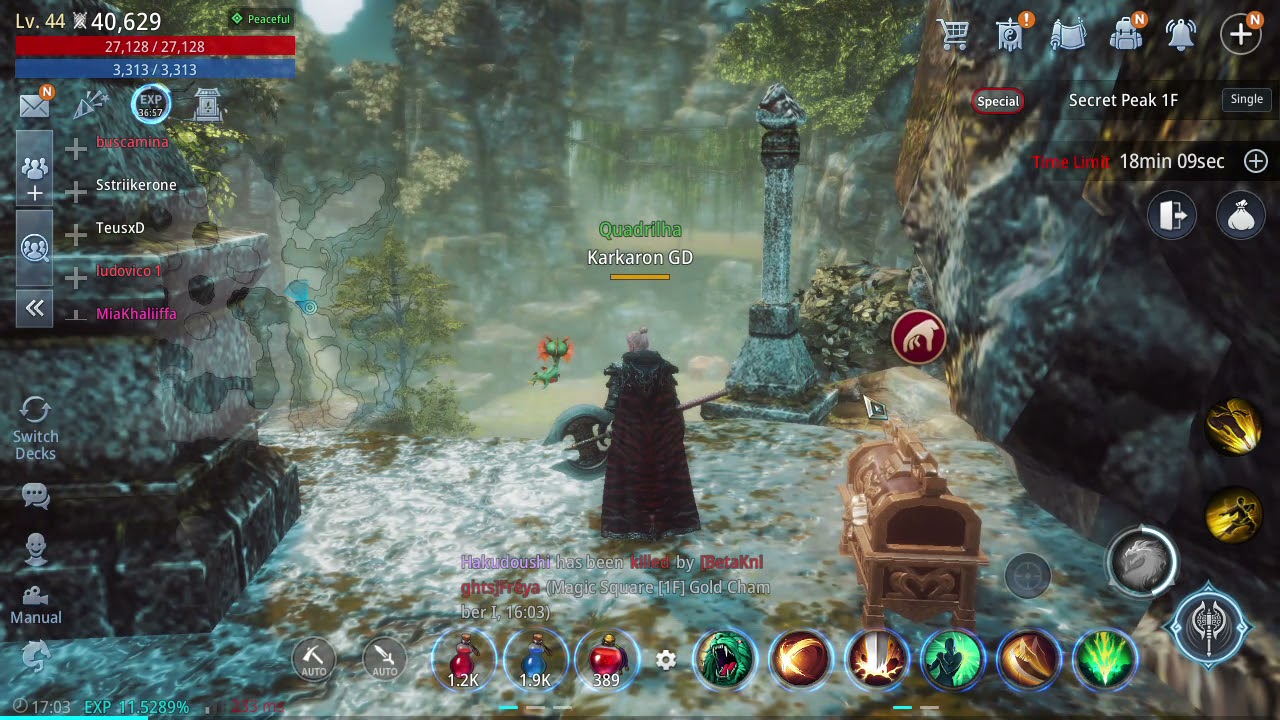 Mir4 Red treasure chest location in Secret Peak Baú vermelho no