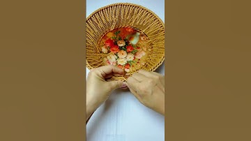 HOW TO WEAVE FRUIT BASKET WITH RATTAN AND BASE #diy #handmade #craft
