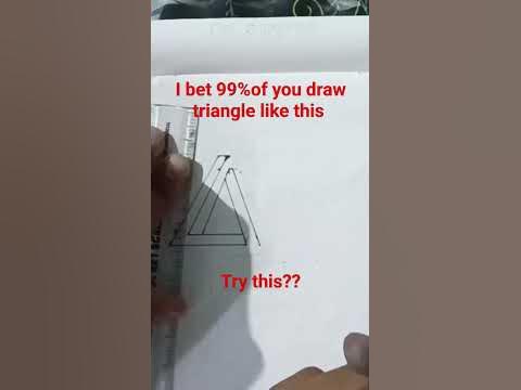 How to Draw a perfect Triangle #viral #trending #shortsfeed #new # ...