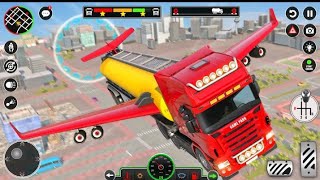 Oil Tanker Flying Truck Simulator - Offroad Oil Transport Truck Driver -Android GamePlay screenshot 2