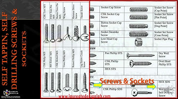 Self-tapping screws, self-drilling screws & sockets (Laureate Design Lab)
