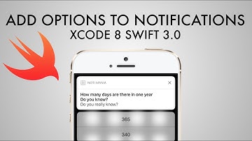 How To Add Response Alternatives To Your Notifications In Xcode 8 (Swift 3.0)