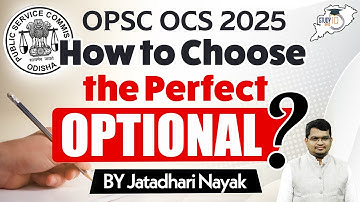 “Best Optional for OCS 2025: Expert Guidance by Jatadhari Sir”  #studyiq #opscpreparation